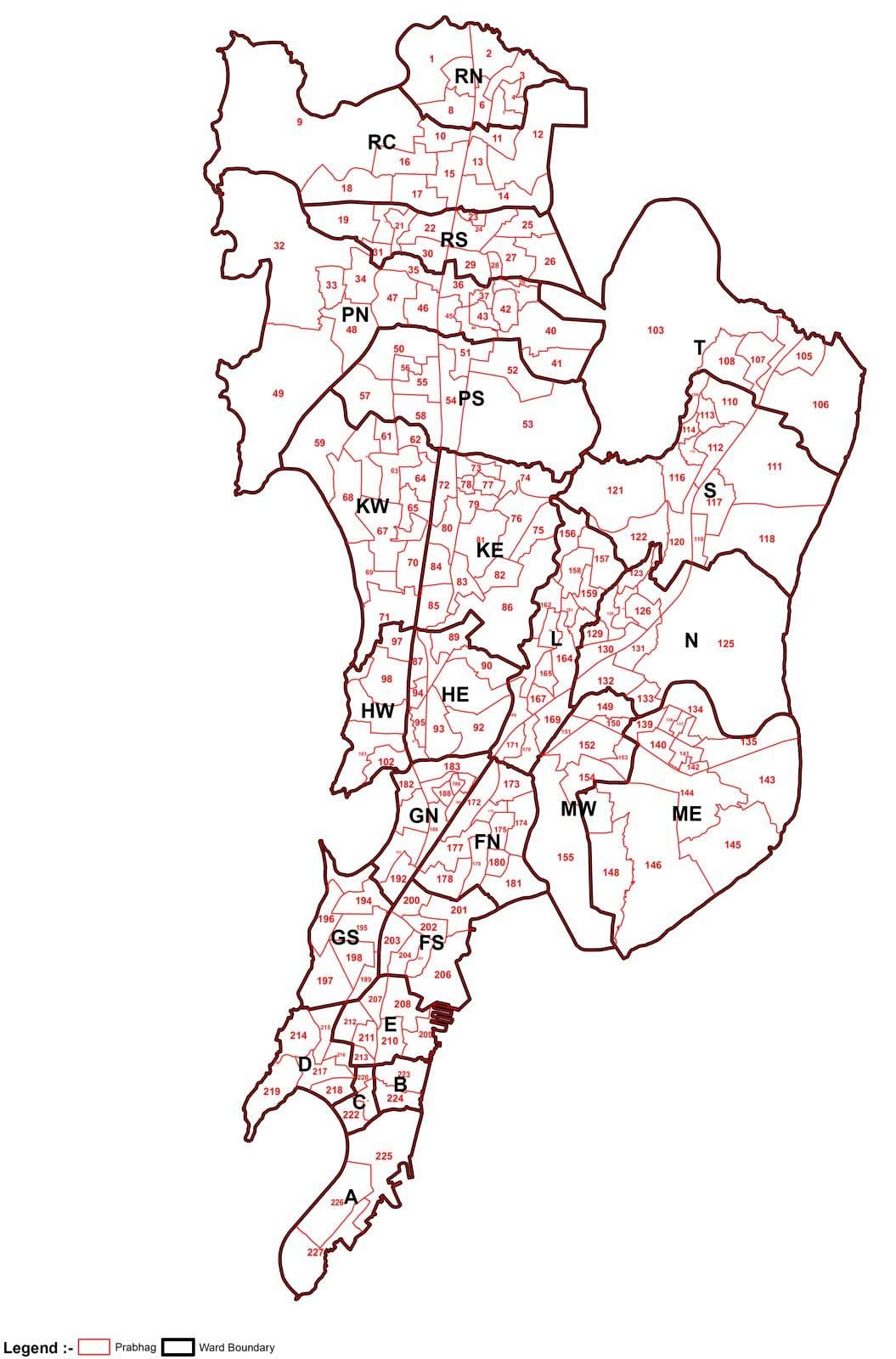 Вард мапи Мумбаију