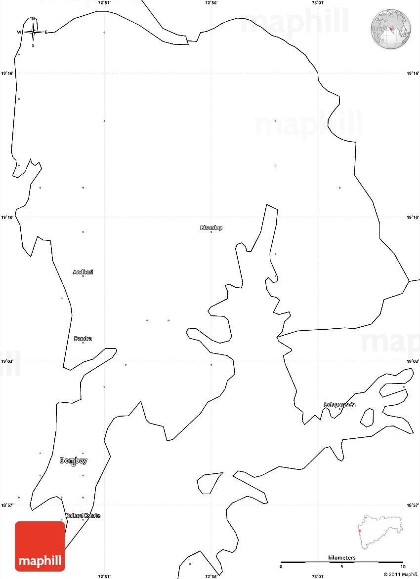 Празан Мумбаију мапи