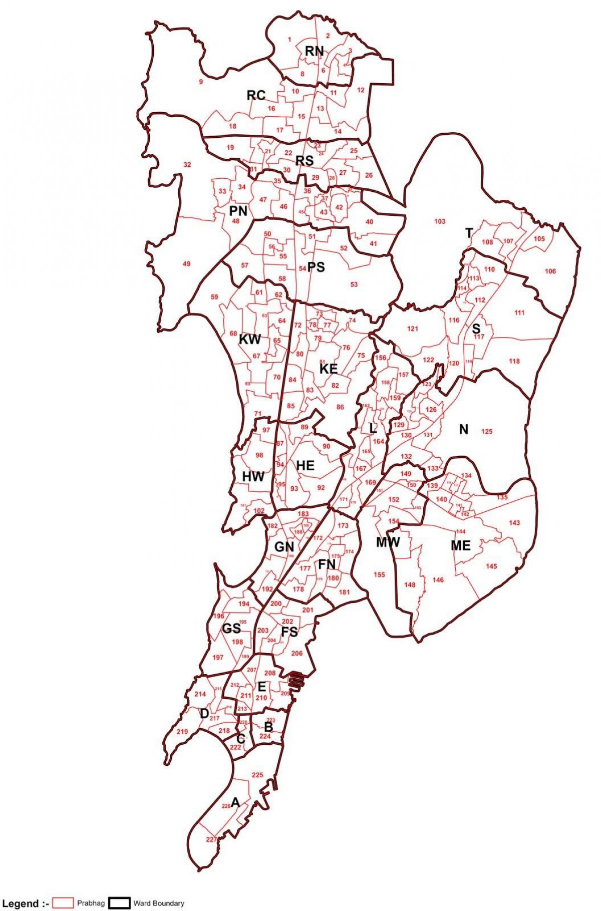 Вард мапи Мумбаију