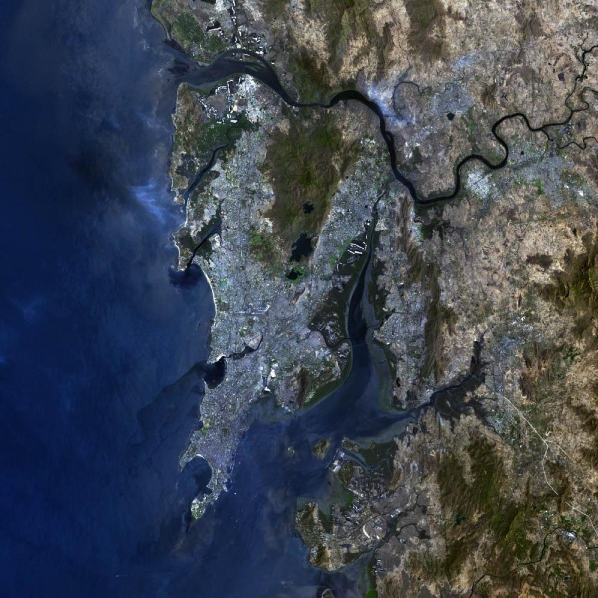 сателитска карта Мумбаију