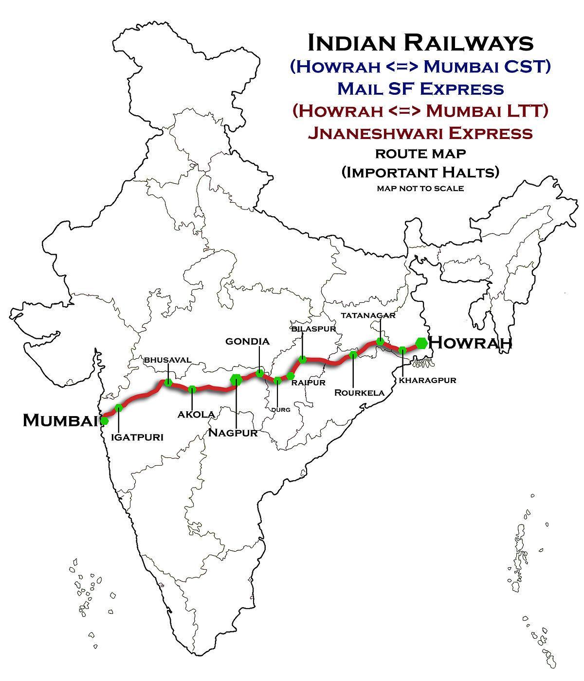 нагпур Мумбаију екпресс на мапи хайвей