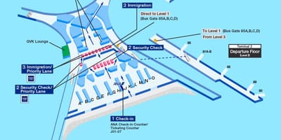 Мумбаију Међународни аеродром терминал 2 Шема