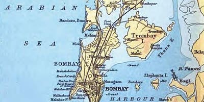 Стара карта Мумбаију