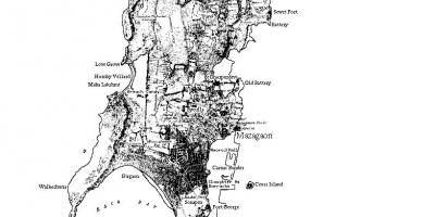 Карта Мумбаију острво