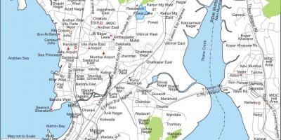 Карта Мумбаију